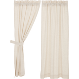 Simple Life Flax Natural Curtain Panels - BJS Country Charm