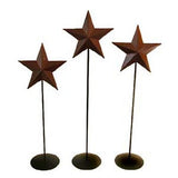 Barn Stars on Pedestals