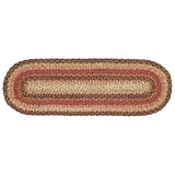 Ginger Spice Braided Jute Oval Stair Tread - BJS Country Charm