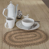Cobblestone Braided Placemat OVAL 12X18 - BJS Country Charm