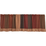 Country Primitive Maisie Patchwork Valance - BJS Country Charm