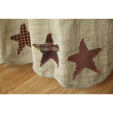 Rustic Western Country Primitive Abilene Star Curtain Panels - BJS Country Charm