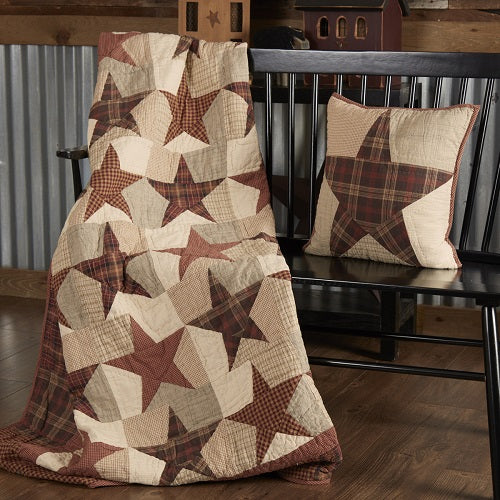 Country Western Abilene Star Quilted Throw - BJS Country Charm