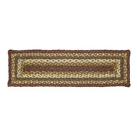 Tea Cabin Braided Jute Stair Tread 27" Rectangle - BJS Country Charm