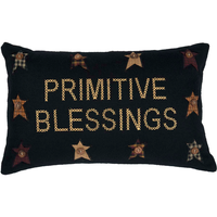 Heritage Farms Primitive Blessings Pillow  14x22 - BJS Country Charm