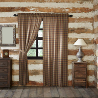 Wyatt Rustic Curtain Panels - BJS Country Charm