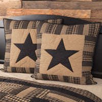 Country Primitive Black Check Star Quilt - BJS Country Charm