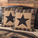 Country Primitive Black Check Star Quilt - BJS Country Charm