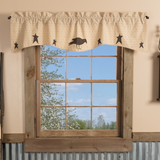 Kettle Grove Appliqued Crow and Star Valance - BJS Country Charm