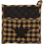 Country Primitive Black Star Pot Holder - BJS Country Charm