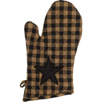 Country Primitive Black Star Oven Mitt - BJS Country Charm