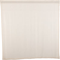 Country Farmhouse Burlap Antique White Shower Curtain - BJS Country Charm