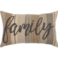 Sawyer Mill Charcoal Family Pillow - BJS Country Charm