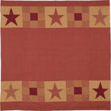 Country Primitive Ninepatch Star Shower Curtain - BJS Country Charm