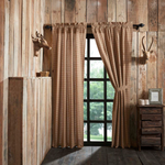 Country Primitive Millsboro Scalloped Curtain Panels - BJS Country Charm
