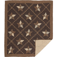 Country Primitive Farmhouse Star Quilted Throw Blanket Cover 60x50 - BJS Country Charm