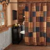 Primitive Patriotic Patch Shower Curtain - BJS Country Charm