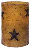 4" Burnt Ivory Star Timer Pillar