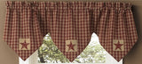 Sturbridge Star Patch Triple Point Valance - BJS Country Charm