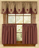 Country Primitive Burgundy Plaid Tiers - BJS Country Charm
