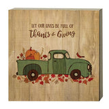 Fall Thanks & Giving Box Sign - BJS Country Charm