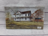 Country Primitive April Showers Canvas by Billy Jacobs 6"x10"