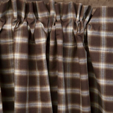 Country Primitive Rory valance Dark Brown Plaid - BJS Country Charm