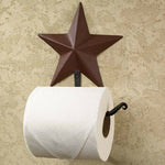Burgundy Star Toilet Paper Holder