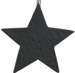 Country Primitive Black Star Shower Curtain Hooks - BJS Country Charm