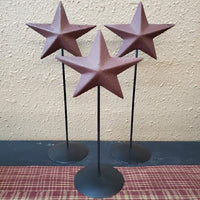 Country Barn Star on Pedestals